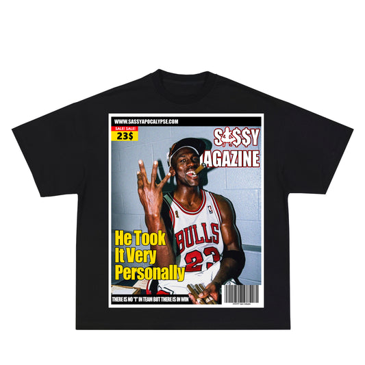 MJ MAGAZINE TEE (BLACK)