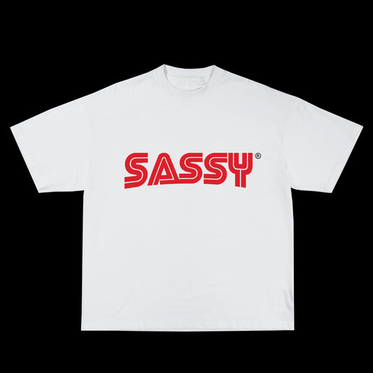 SASSY SAGA TEE (WHITE)