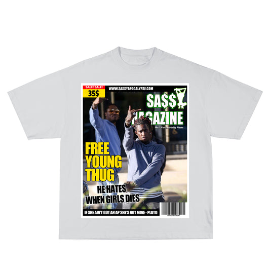 FREE YOUNG THUG MAGAZINE TEE (WHITE)